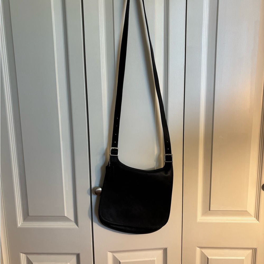 NWOT Coach Black Crescent Crossbody Bag
